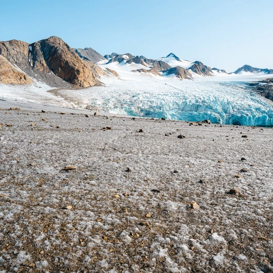 A glacier in Greenland